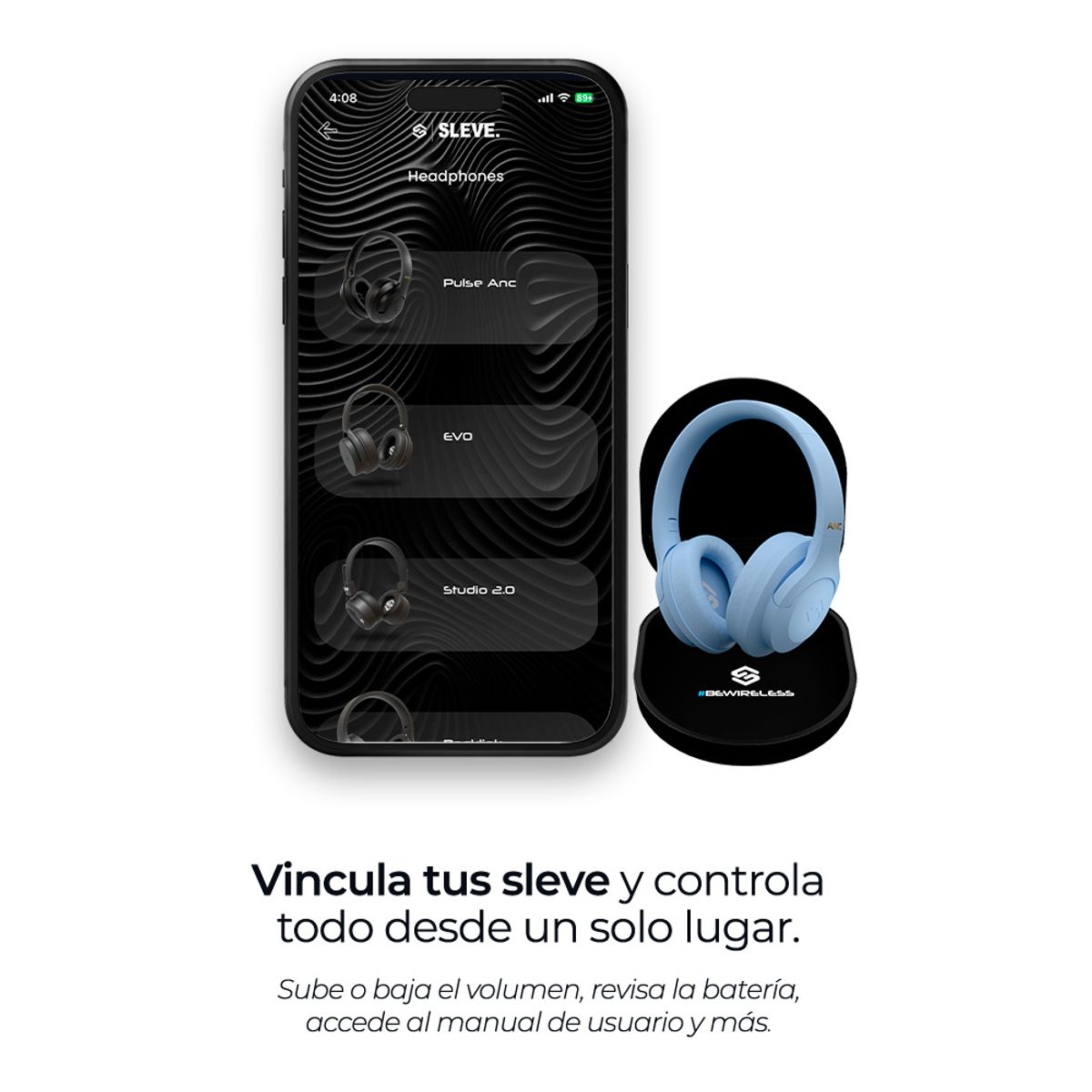 SLEVE - Audifonos Inalambricos Bluetooth Sleve Pulse ANC 2Gen