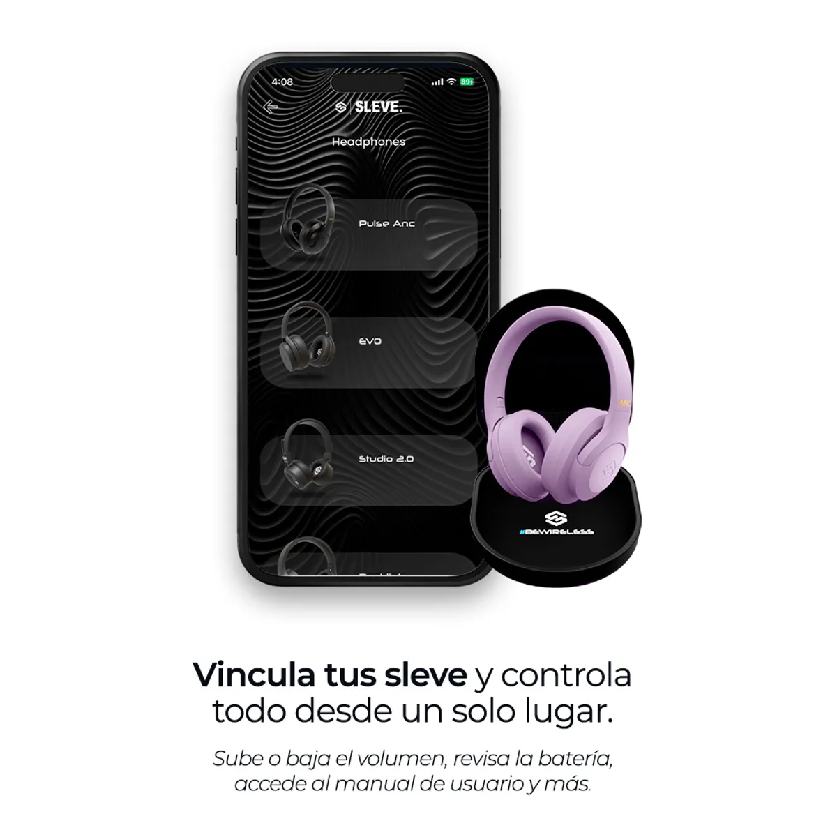 SLEVE - Audifonos Inalambricos Bluetooth Sleve Pulse ANC 2Gen