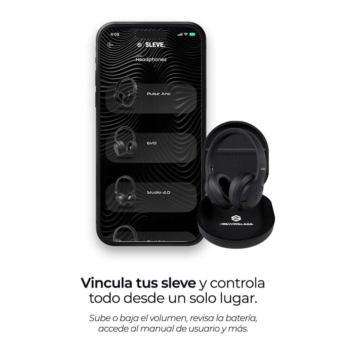 SLEVE - Audifonos Inalambricos Bluetooth Sleve Pulse ANC 2Gen