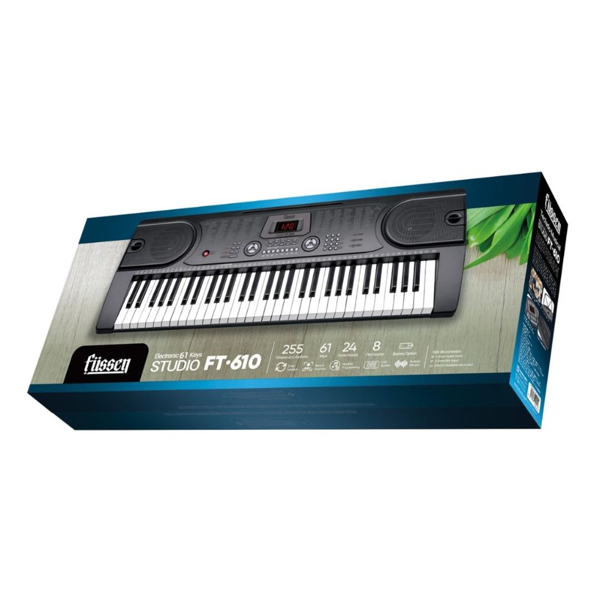FUSSEN - Teclado Musical 61 Teclas Fussen Studio FT-610