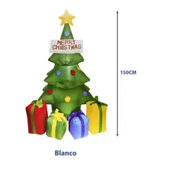 GENERICO - Arbol de Navidad con regalos inflable 150 cm