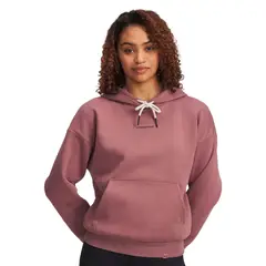 UNDER ARMOUR - Polerón Lifestyle mujer Project Rock Icon café