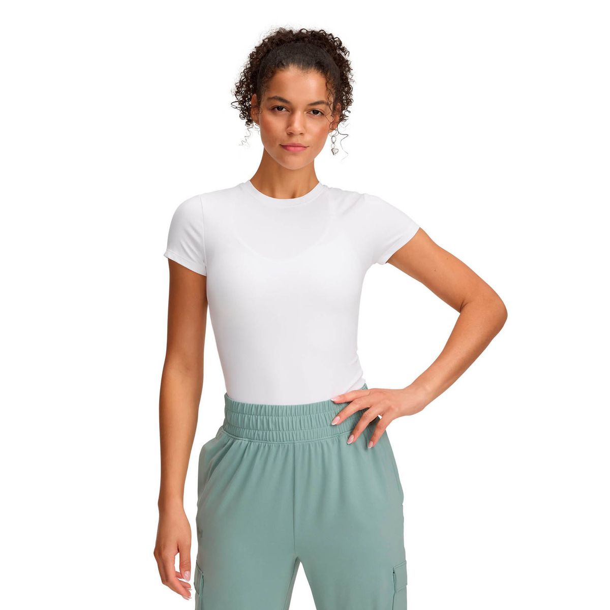UNDER ARMOUR - Polera Manga Corta de Training Mujer Meridian Core Blanco UNDER ARMOUR