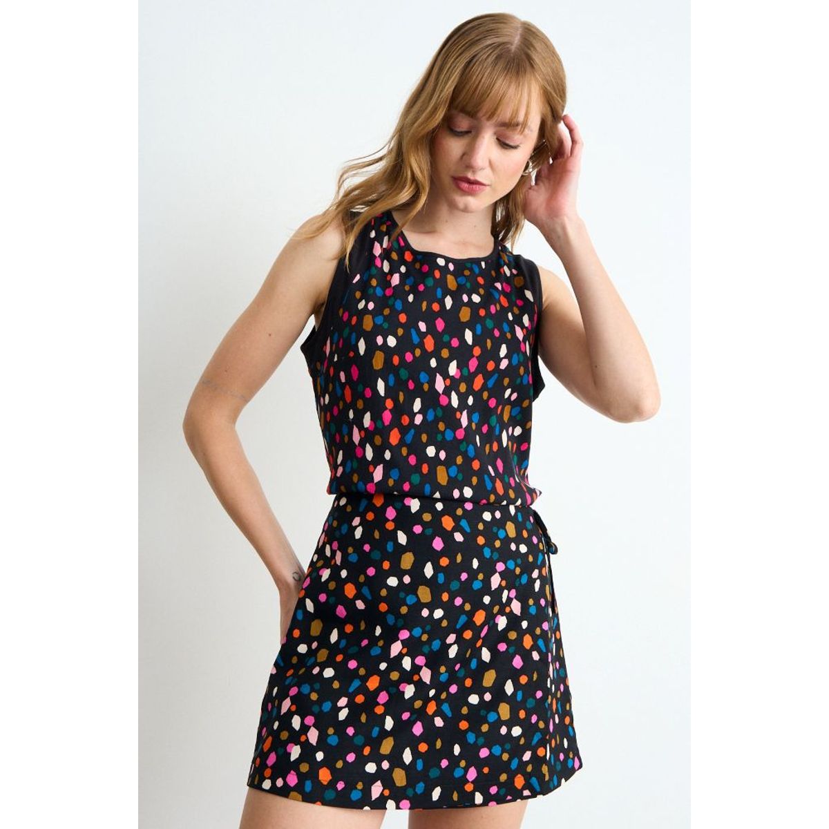 IO - Polera Fantasia Mujer Negro Io