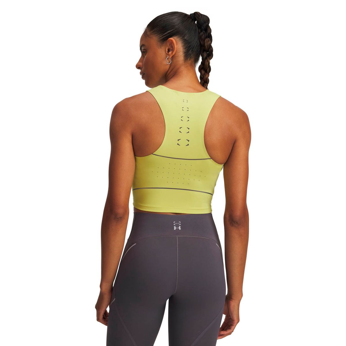 UNDER ARMOUR - Polera sin mangas Running mujer Halo Run amarillo UNDER ARMOUR