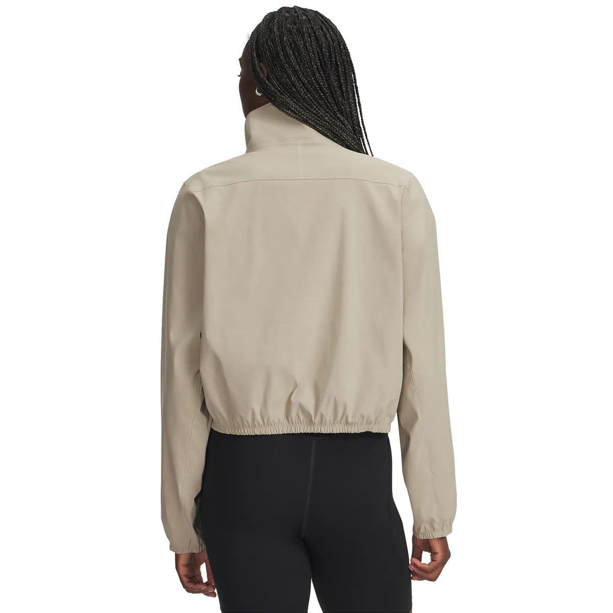 UNDER ARMOUR - Polerón Lifestyle para mujer Unstoppable Woven café UNDER ARMOUR