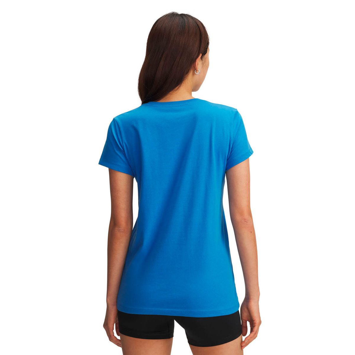 UNDER ARMOUR - Polera Manga Corta Lifestyle para mujer Rival Logo azul UNDER ARMOUR