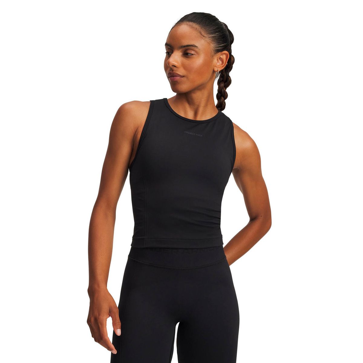 UNDER ARMOUR - Polera sin mangas Training mujer Project Rock negra UNDER ARMOUR