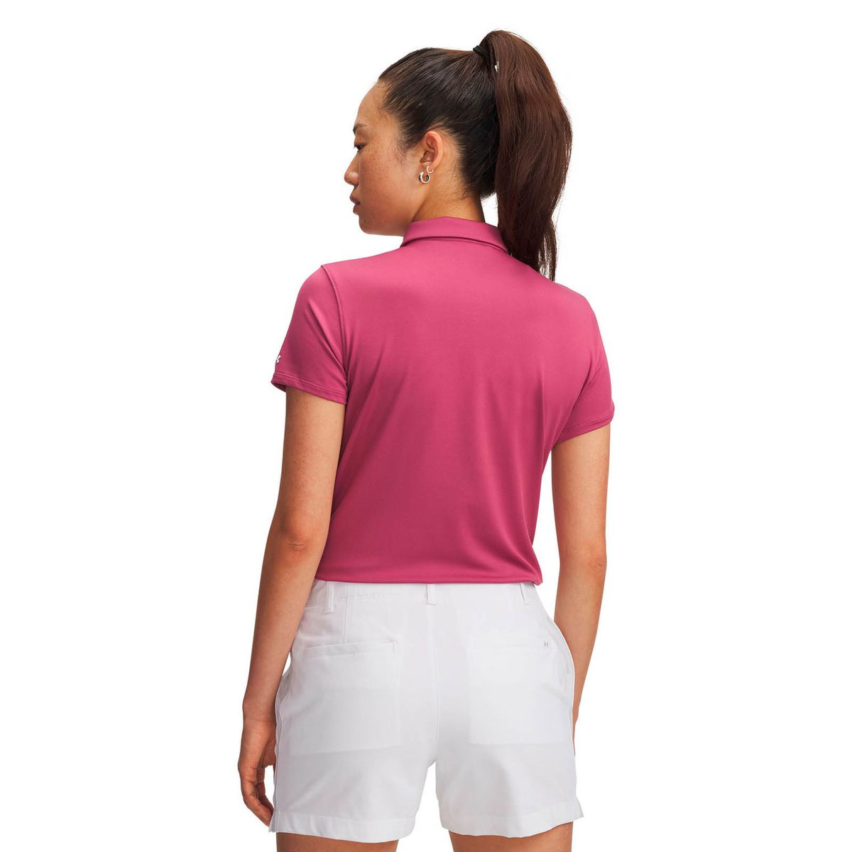UNDER ARMOUR - Polera Manga Corta de Golf para mujer Playoff rojo UNDER ARMOUR