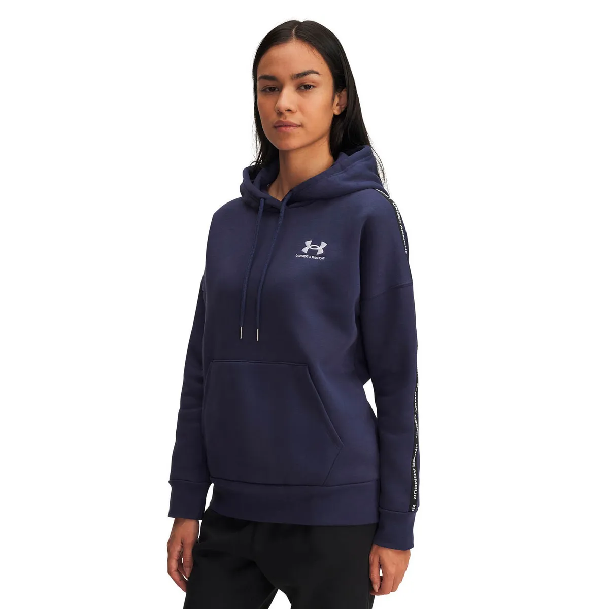 UNDER ARMOUR - Poleron Lifestyle Mujer ICON FLEECE TAPD HDY Azul UNDER ARMOUR
