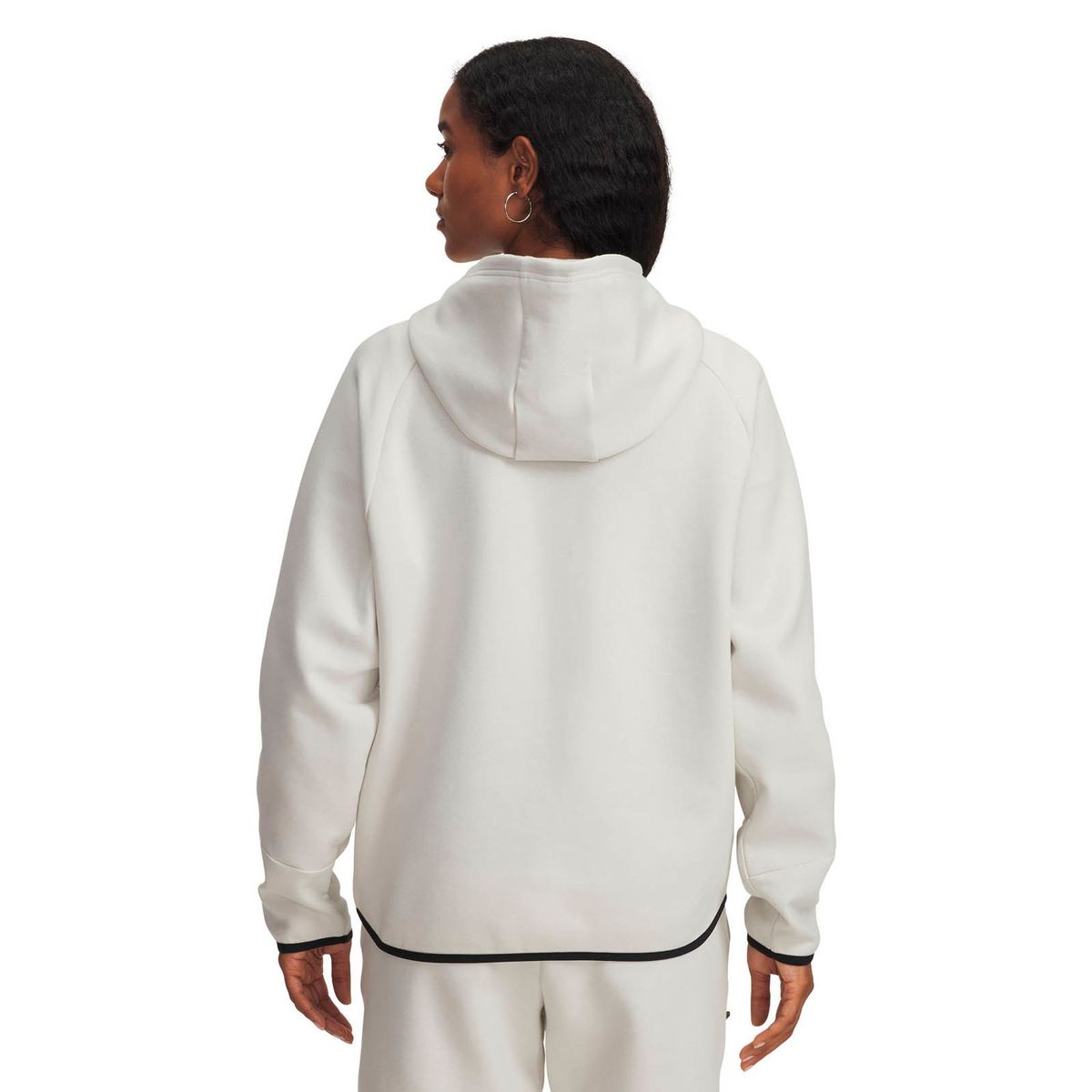 UNDER ARMOUR - Polerón Lifestyle mujer Unstoppable Fleece blanco UNDER ARMOUR