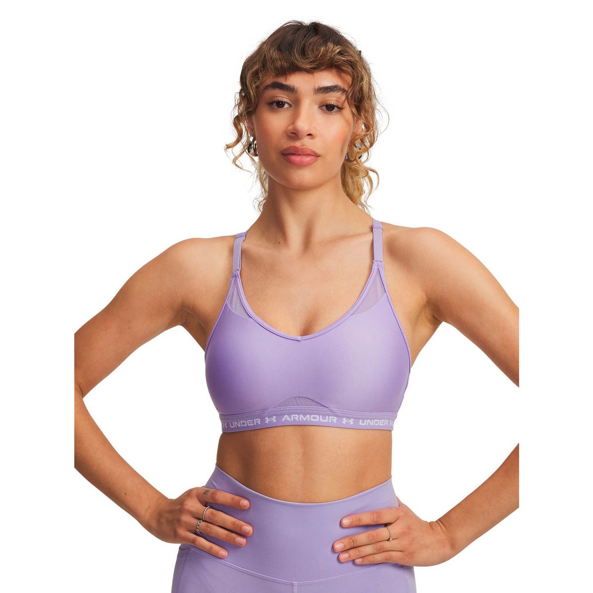 UNDER ARMOUR - Peto Training para mujer Crossback Low morado UNDER ARMOUR