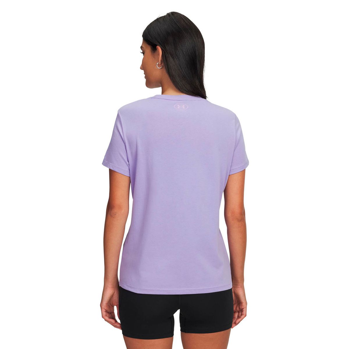 UNDER ARMOUR - Polera Manga Corta Lifestyle para mujer Rival Shimmer morado UNDER ARMOUR