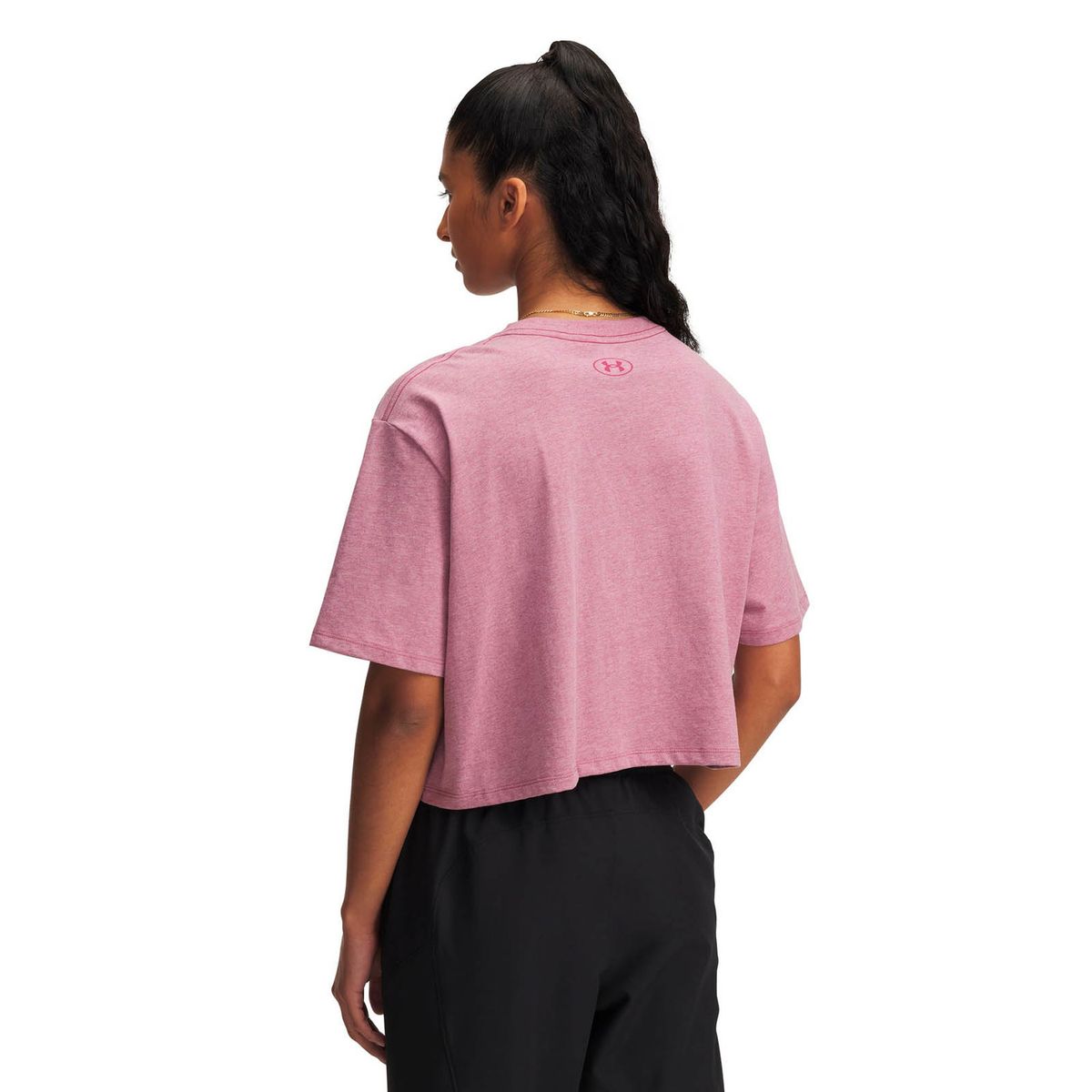 UNDER ARMOUR - Polera Manga Corta Lifestyle para mujer Rival rosado UNDER ARMOUR