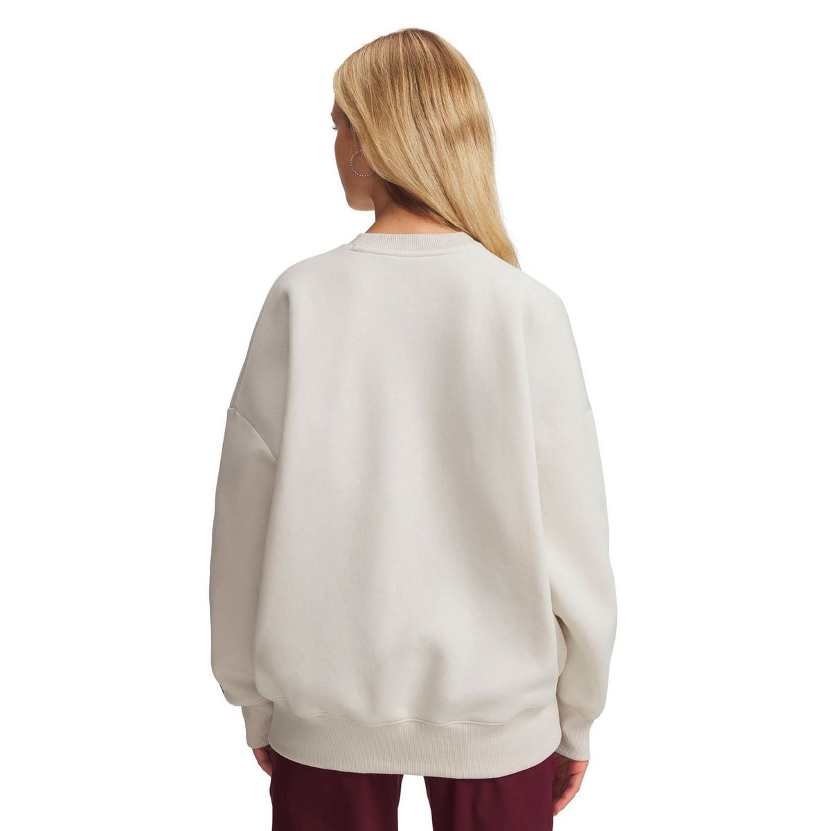 UNDER ARMOUR - Polerón Lifestyle mujer Rival OS Varsity Blanco UNDER ARMOUR