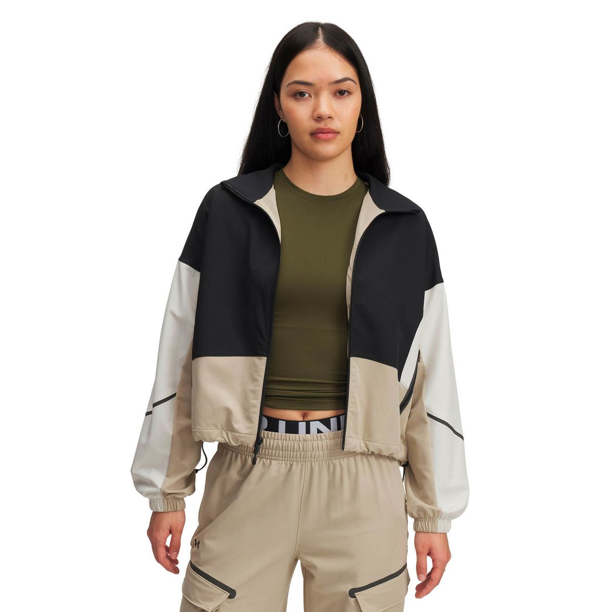 UNDER ARMOUR - Chaqueta Lifestyle para mujer Unstoppable negro UNDER ARMOUR