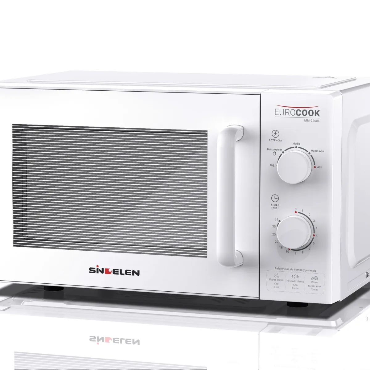 SINDELEN - Microondas Análogo EuroCook Blanco MM-220BL