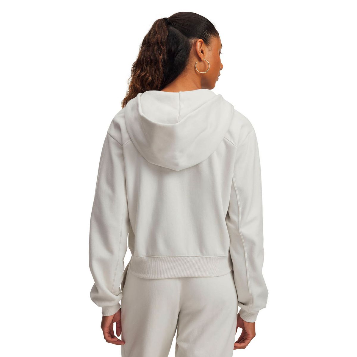 UNDER ARMOUR - Poleron Lifestyle para mujer Icon Vida Fleece blanco UNDER ARMOUR