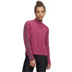 UNDER ARMOUR - Polerón Training para mujer Tech Wordmark Tape Rojo