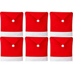 GENERICO - Pack X6 Funda Para Sillas Navidad Cubre Silla Navideñas Deco