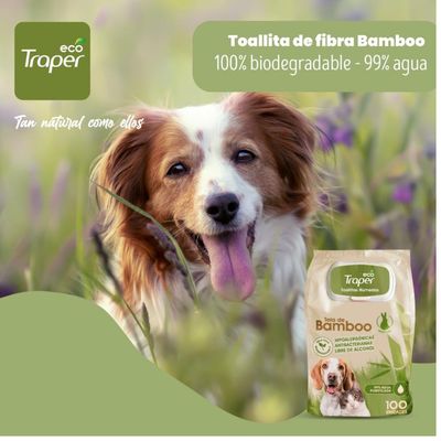 Imagen 2 del producto Toallita Húmeda Eco-Traper Bamboo 100 unidades