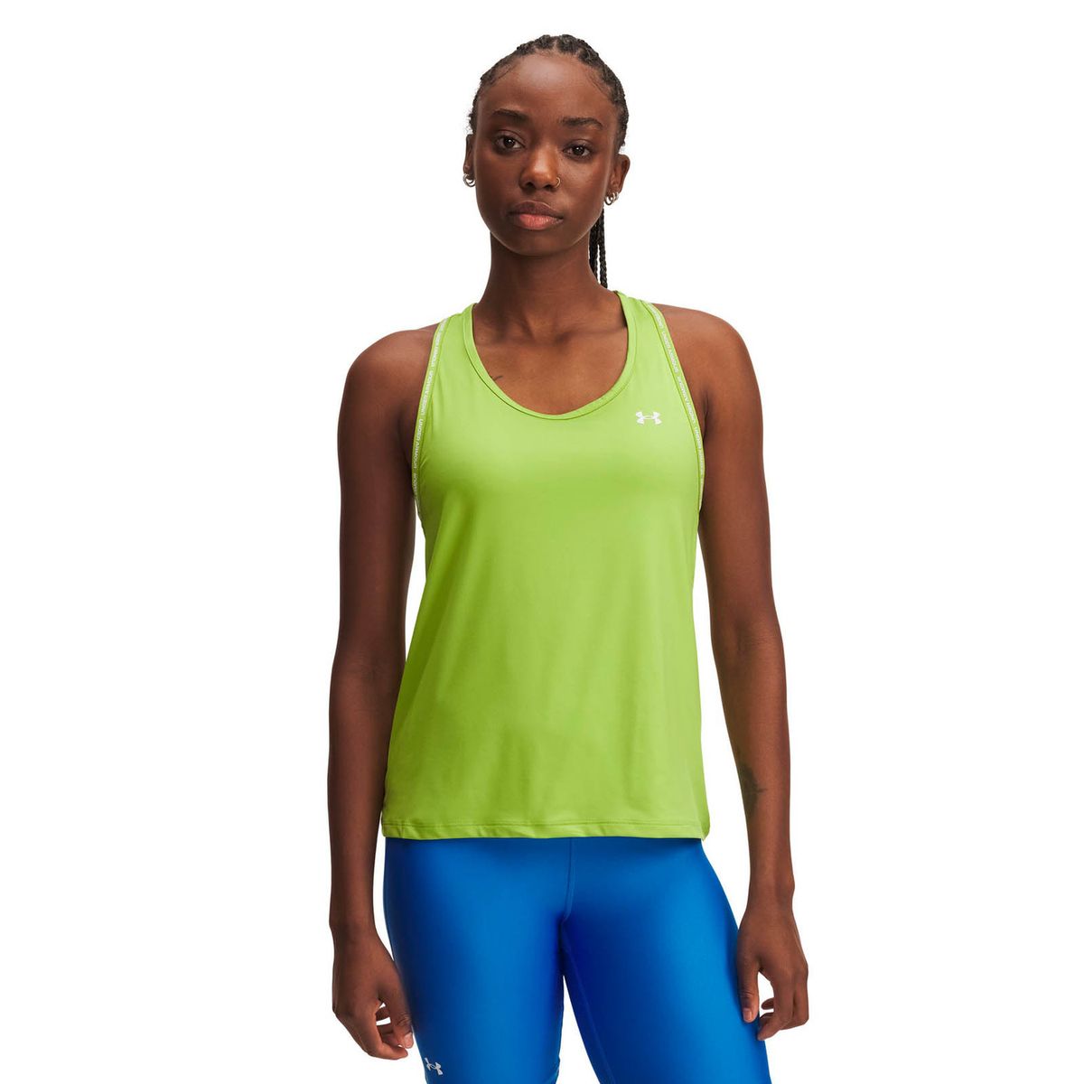 UNDER ARMOUR - Polera Sin mangass Training mujer Tech Knockout Verde UNDER ARMOUR