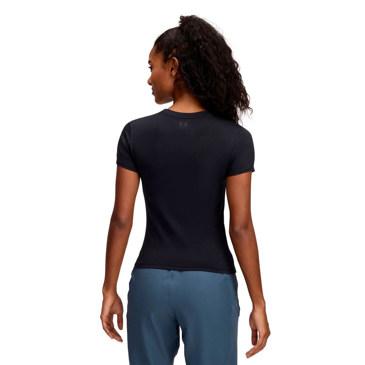 UNDER ARMOUR - Polera Manga Corta de Training Mujer Meridian Core Negro UNDER ARMOUR