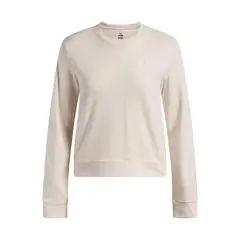 UNDER ARMOUR - Poleron Lifestyle para mujer Rival Terry Crew café