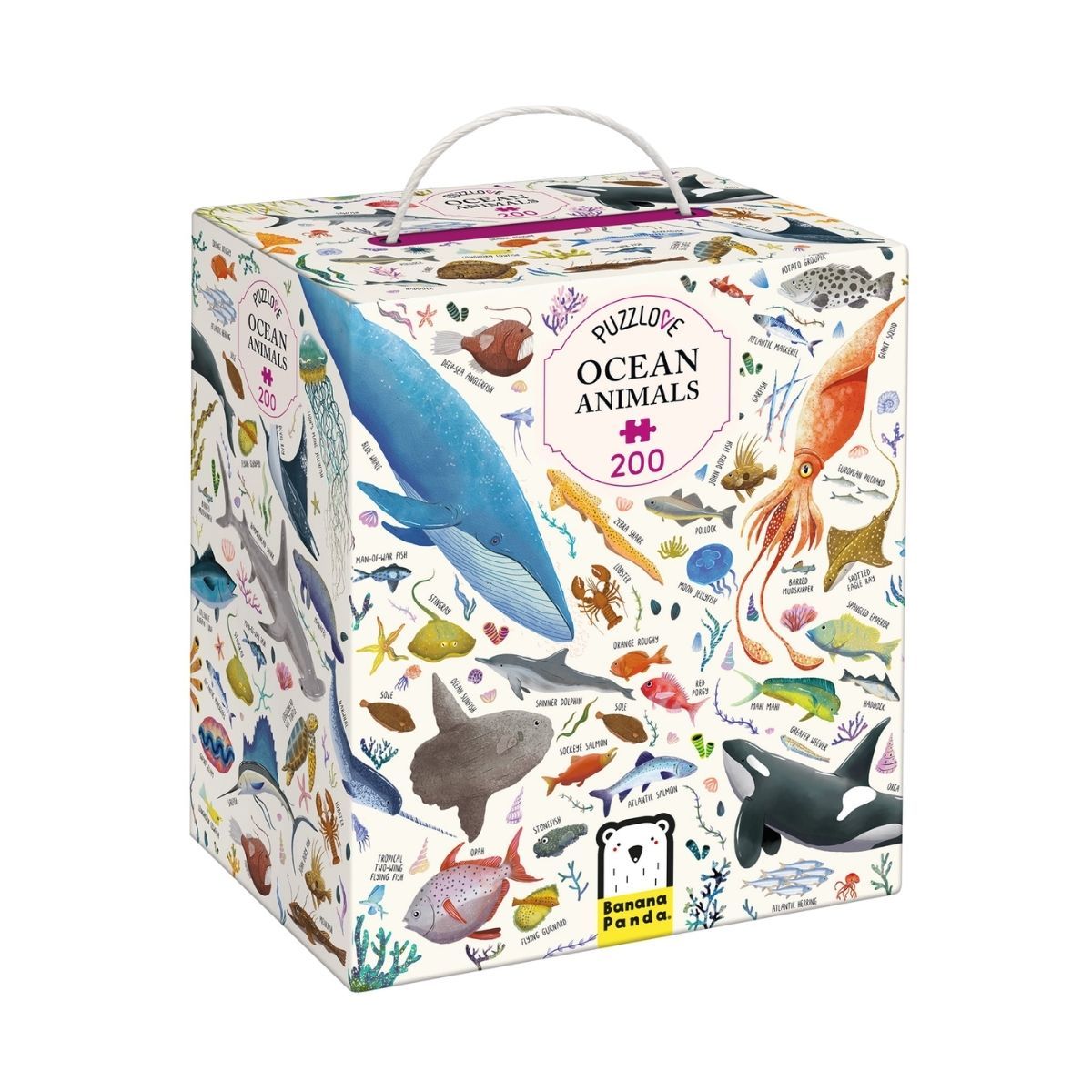 EDITORIAL CONTRAPUNTO - Puzzle Puzzlove Ocean Animals (200 piezas) 7+