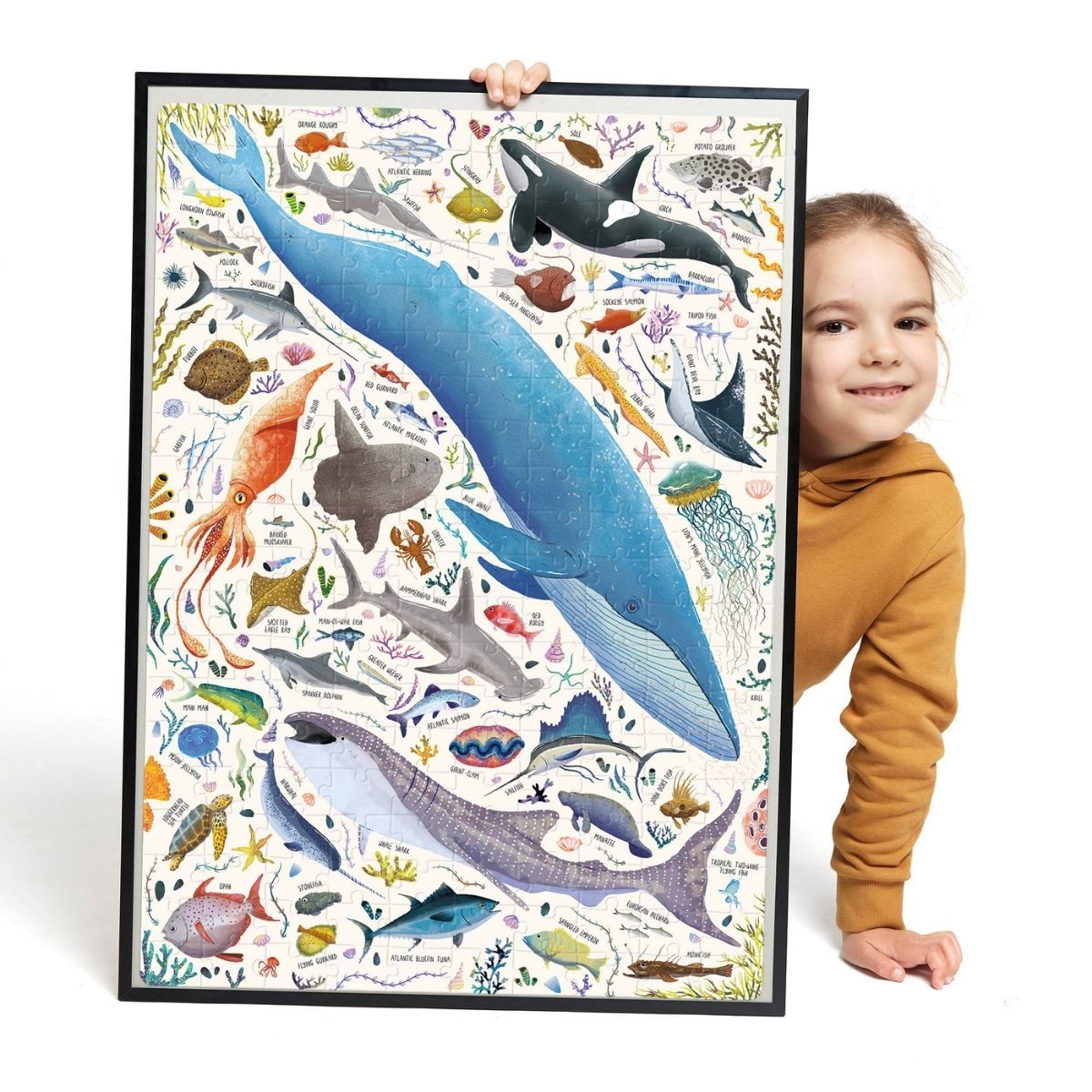 EDITORIAL CONTRAPUNTO - Puzzle Puzzlove Ocean Animals (200 piezas) 7+