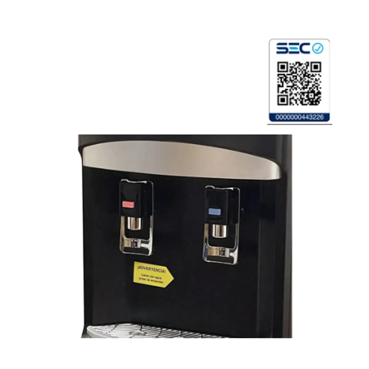 DALI - Dispensador Eléctrico De Agua Fría Y Caliente Pedestal Black Negro