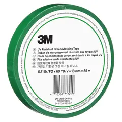 3M - Cinta Enmascarar Masking Tape Verde Resist. UV 18mmx55m