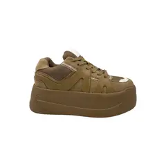 HERIEL - Zapatilla Khaki Plataforma Mujer