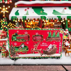 GENERICO - Tren de Navidad Eléctrico 14 piezas