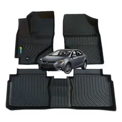 GENERICO - PISOS CALCE PERFECTO PROSPEEDY TOYOTA COROLLA 2014-2019 3PIEZAS