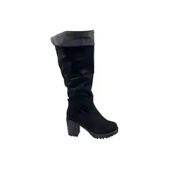 HERIEL - Bota Negra Taco Mujer