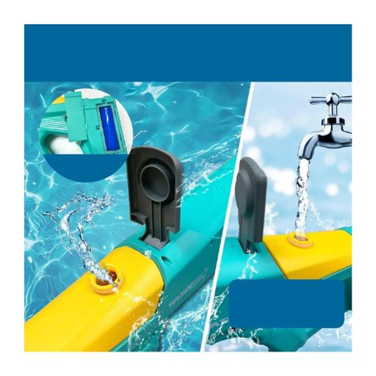 GENERICO - Pistola De Agua Eléctrica Recargable Verde Para Niños y Adultos