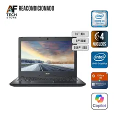 ACER - Notebook N16C1 I3 7th 8GB 256GB - Win11+Office - Reacondicionado Profesional