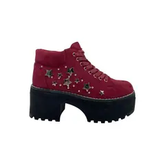HERIEL - Botín Burdeos Plataforma Mujer