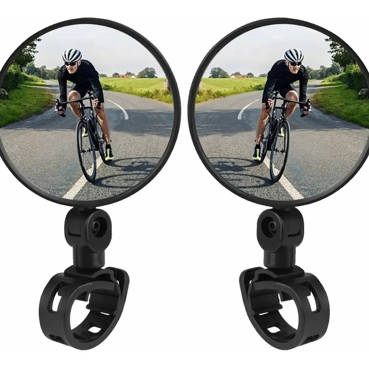 GENERICO - Espejo Retrovisor Redondo 360º Bicicleta O Moto Seguridad