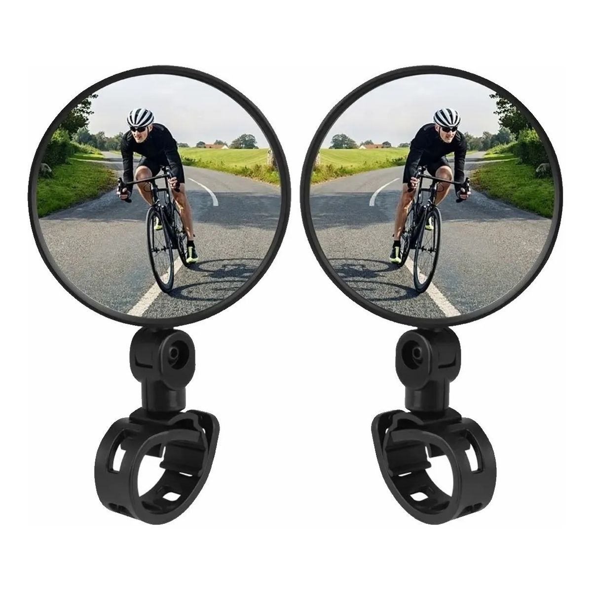 GENERICO - Espejo Retrovisor Redondo 360º Bicicleta O Moto Seguridad