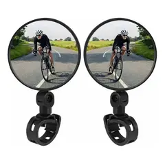 GENERICO - Espejo Retrovisor Redondo 360º Bicicleta O Moto Seguridad