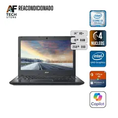 ACER - Notebook N16C1 I3 7th 16GB 256GB - Win11+Office - Reacondicionado Profesional