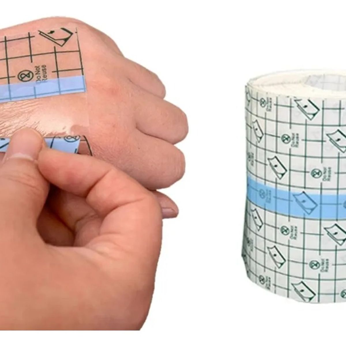 GENERICO - Cinta Adhesiva proteccion Para Heridas en deportes Y Tatuajes 5cmx10mt