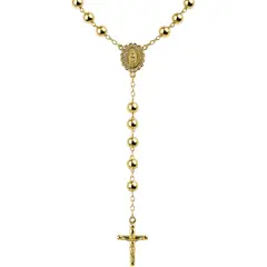 JOYAS LANDEROS - Rosario Dorado Enchapado en Oro de 18k