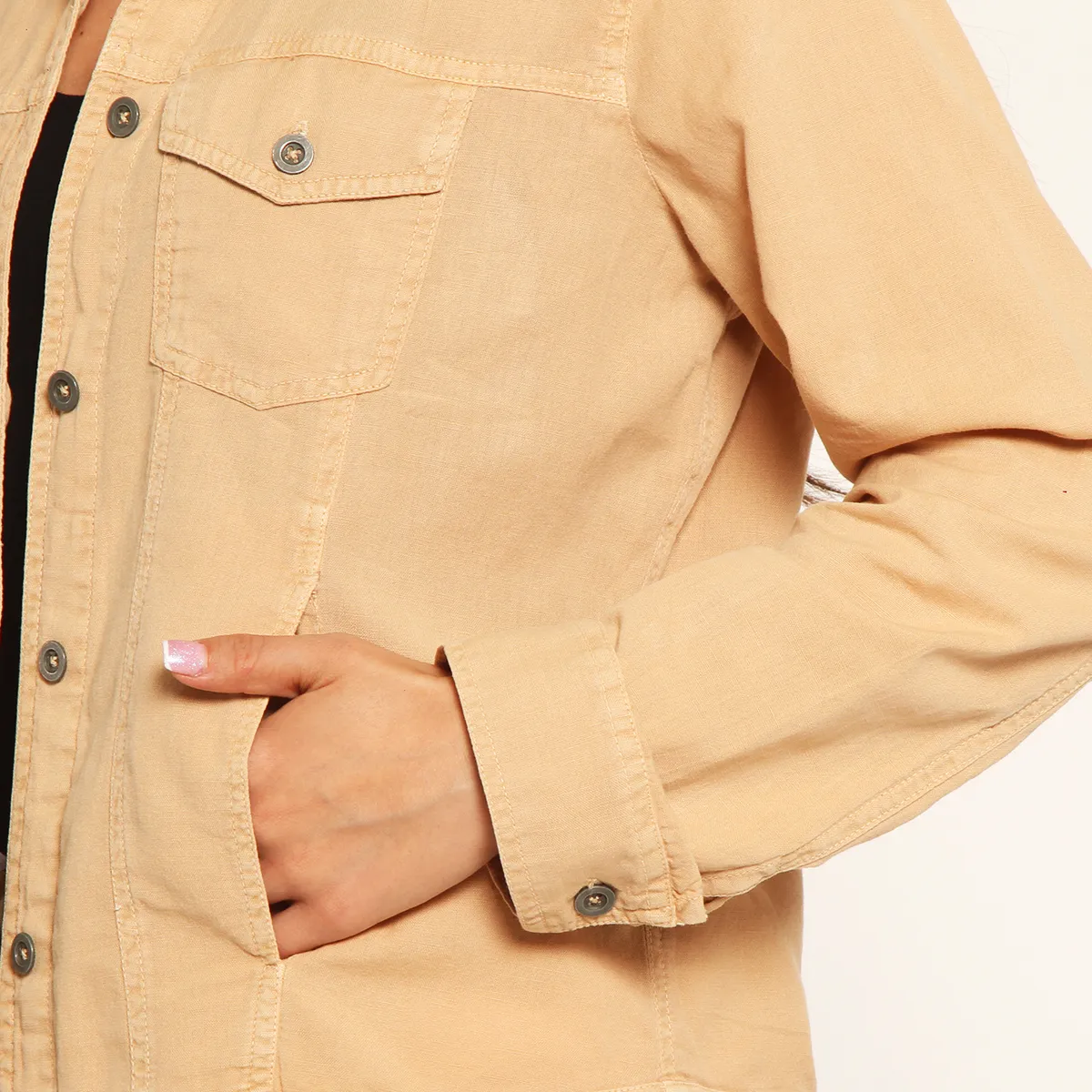 WADOS - CHAQUETA MANGA LARGA LINO