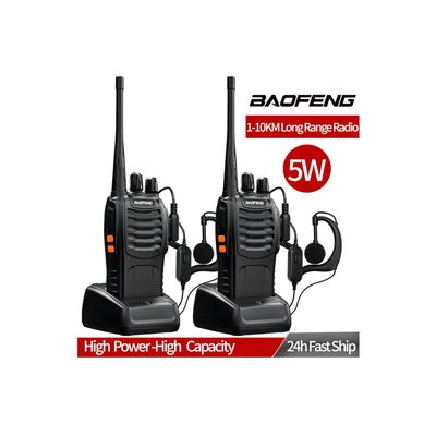 Imagen 2 del producto Pack X2 Radio Transmisor Walkie Talkie Bf-888s