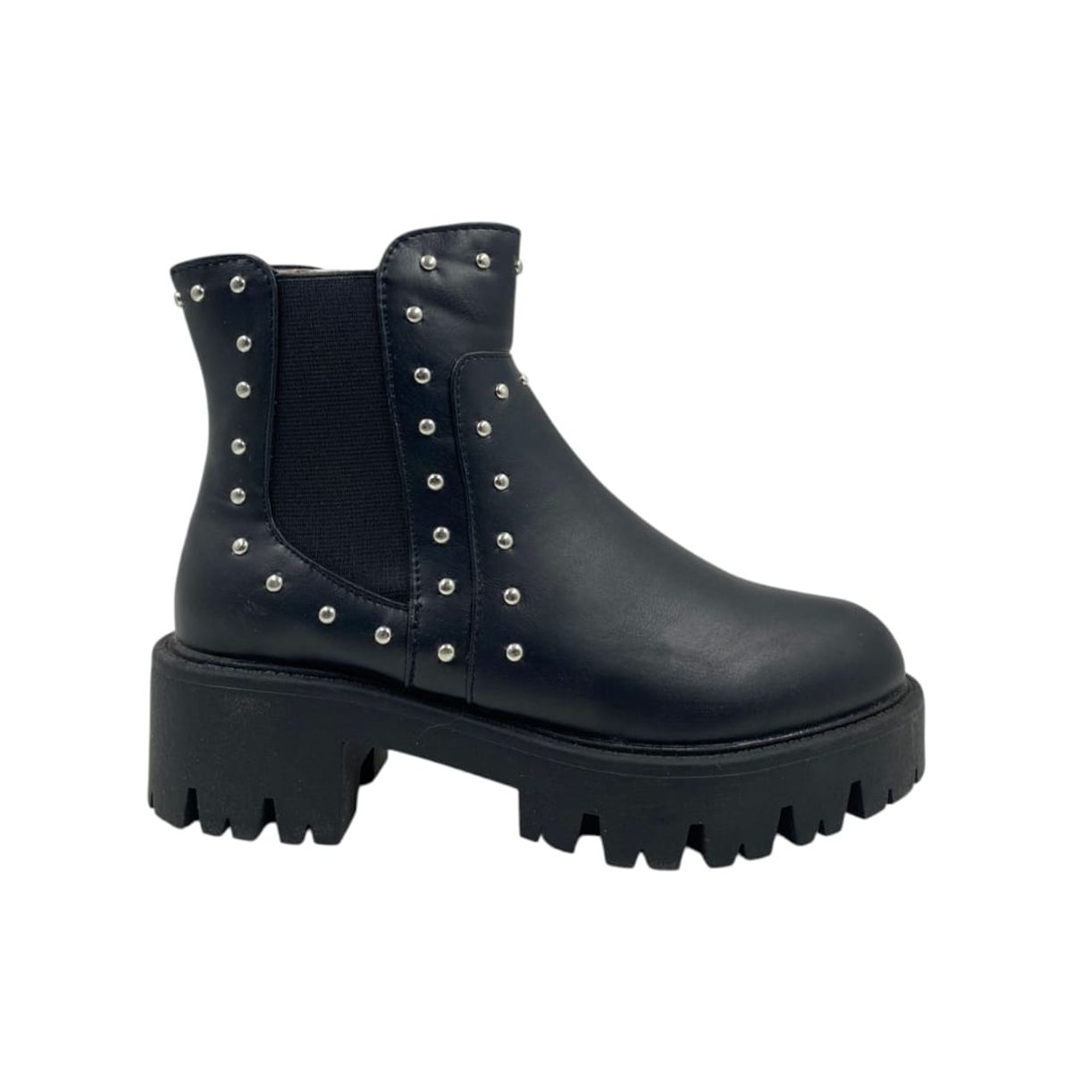 HERIEL - Botín Negro Tachas Mujer