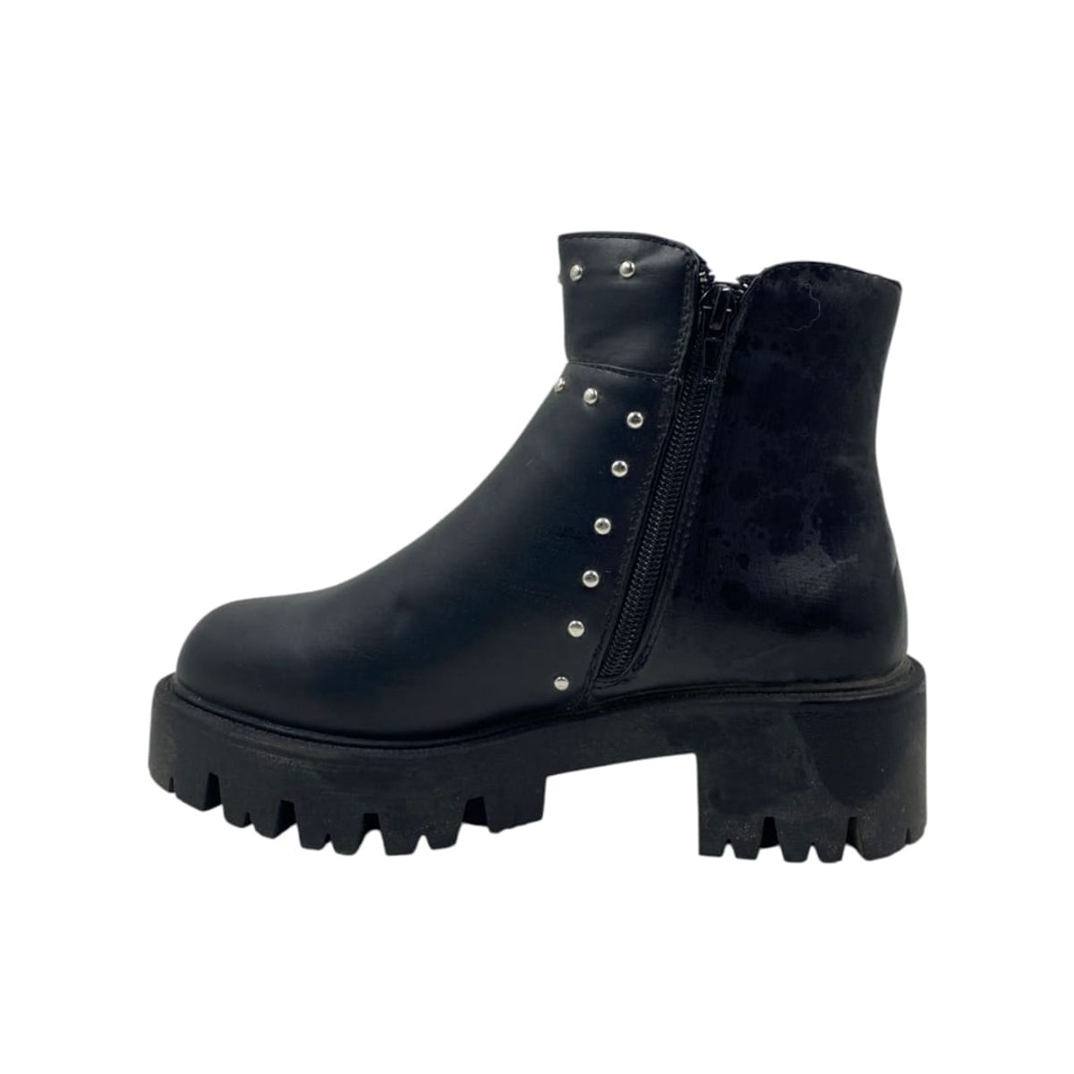 HERIEL - Botín Negro Tachas Mujer