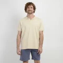 O'NEILL - POLERA TEJIDA MANGA CORTA RIVERA BEIGE CLARO